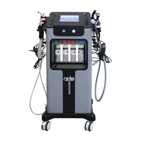 Hydradermabrasie Gezichtsverzorging – Ultrasone Reiniging – Skin Care Apparaat – Gezichtsreiniger – EMS Gezichtslift – 10-in-1 Multifunctioneel – Warmte- en Koudetherapie - QUORE