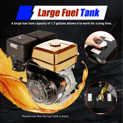 Benzinemotor – 4-Takt Motor – Generator Motor – Betonmolen Motor – 15PK – 420cc – Luchtgekoeld