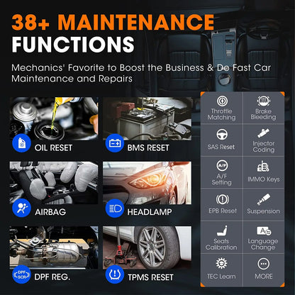 OBD Scanner - OBD2 - Auto Scanner - Auto uitlezen - Diagnose Apparatuur voor Auto's - Bluetooth - All System Diagnose - Bidirectionele OBD2 Scanner - 38+ Speciale Functies - ECU Online Coding - VAG Guided Functions - Voor Audi, VW, Skoda