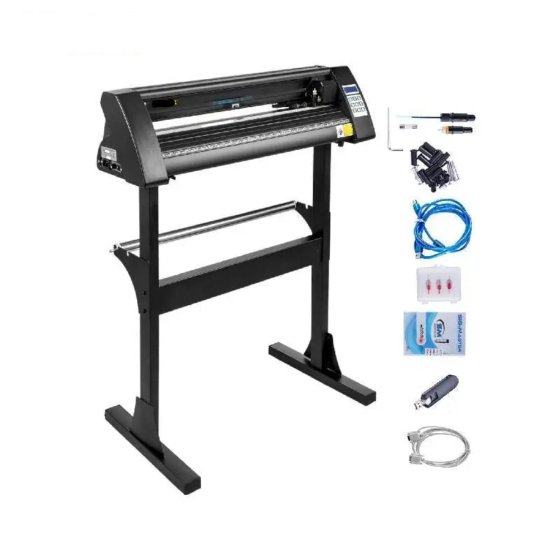 Snijmachines - Vinyl Cutter Plotter - Graveermachine - met LCD Scherm - 28Inch - Snijplotter Machine - Vinylsnijder - Inclusief 3 Snijmessen, Handmatige Positionering en Sign-Software