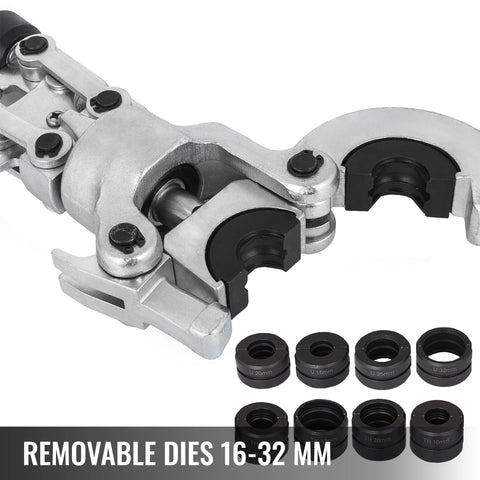 Vevor - Hydraulische Krimptang - Deelbare Hydraulische PEX Pijp Krimptang - U/V/TH-vormige bekken - Handbediend Persgereedschap - Loodgietersgereedschap - Koperen Roestvrijstalen Buizenradiaalpers