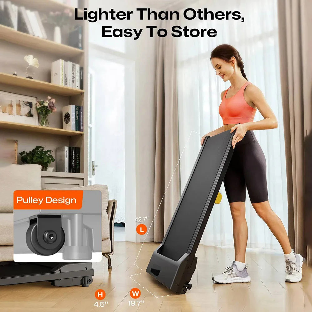 Loopband – Treadmill – Wandelband – Fitnessapparaat – Compact – Schokdempers – Automatische Hellingshoek