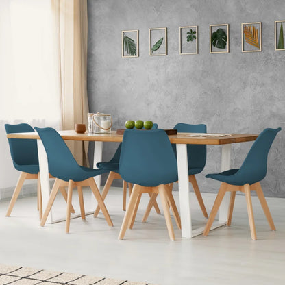 Eetkamerstoel – Stoel – Kuipstoel – Bistrostoel – Beukenhouten Poten – Synthetisch Leder – Comfortabele Foamvulling