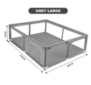 Grondbox Baby - Speelbox - Baby Playpen - Kruipbox voor Baby - Grondbox Kruipbox - Veilige Speelomgeving - Speelbox - Baby box - 200x180cm - Grijs