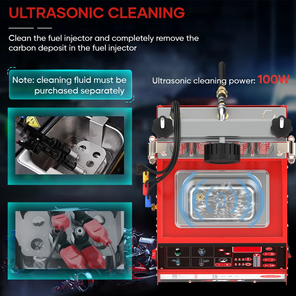 Brandstofinjector Reiniger – Injectorreiniger – Injector Tester – Injectiesysteem Onderhoud – Ultrasone Reiniging – Automatische Test Functies