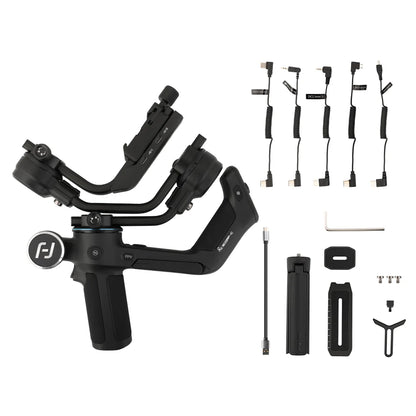Gimbal Smartphone - Stabilisator voor Smartphone & Camera - Gimbal voor Smartphone & Camera - Rolhoek 320° - Koershoek 360° - 3-Axis - Alles-in-één - Handheld spiegelloos - Zwart