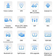 CarPlay - Multimedia Autoradio - Car CarPlay Scherm - Autoradio - Android Automultimedia - 9" - AutoRadio voor BMW 3 Serie E46 M3 318 320 325 330 335 1998-2005 - GPS - 2Din - Android 12 - S6 (8Core 6G 64G) AI