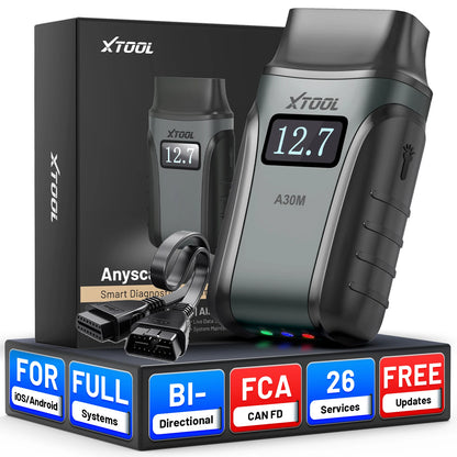 OBD2 Scanner – Auto Diagnosetool – Foutcode Lezer – Diagnosesysteem – Autodiagnose App – Bluetooth Draadloos – Bi-directionele Tests – Lifetime Gratis Updates - QUORE