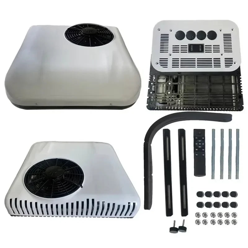 Hot Sale Rooftop12V 24V DC Electric Parking Air Conditioner Fast cooling Air Conditioning System For Truck Car Van