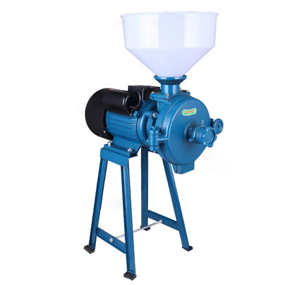 Kruidenmolen Elektrisch - Graanmolen Elektrisch - Grinder - Specerijenmolen - Granenmolen - 2200W - 220V - Elektrische voeder-/rijstmeel-maïsmolen Droge granenmolen - Blauw - QUORE