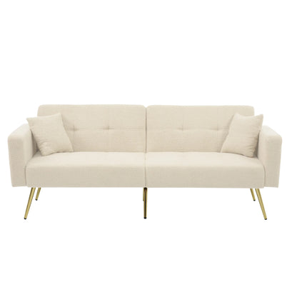 Sofa Bed – Bankbed – Slaapbank – Omlaatbaar Meubel – Scandinavisch Design – Verstelbare Rugleuning – Velours Bekleding