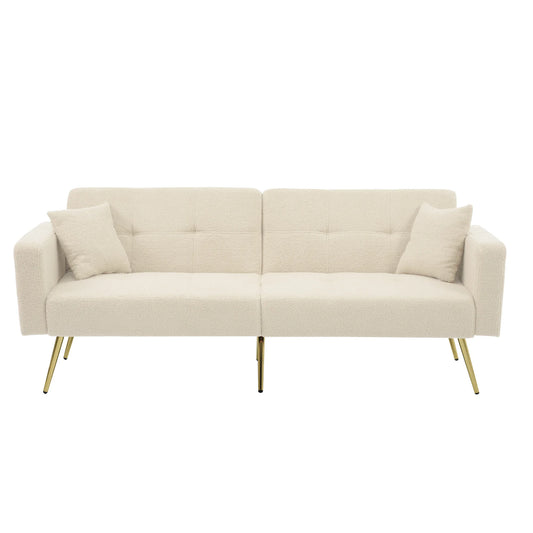Sofa Bed – Bankbed – Slaapbank – Omlaatbaar Meubel – Scandinavisch Design – Verstelbare Rugleuning – Velours Bekleding
