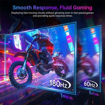 Gaming Monitor - PC Monitor - Monitoren - 23.8'' - 180Hz - Full HD Fast IPS Scherm met 1ms Reactietijd en 1000:1 Contrastverhouding