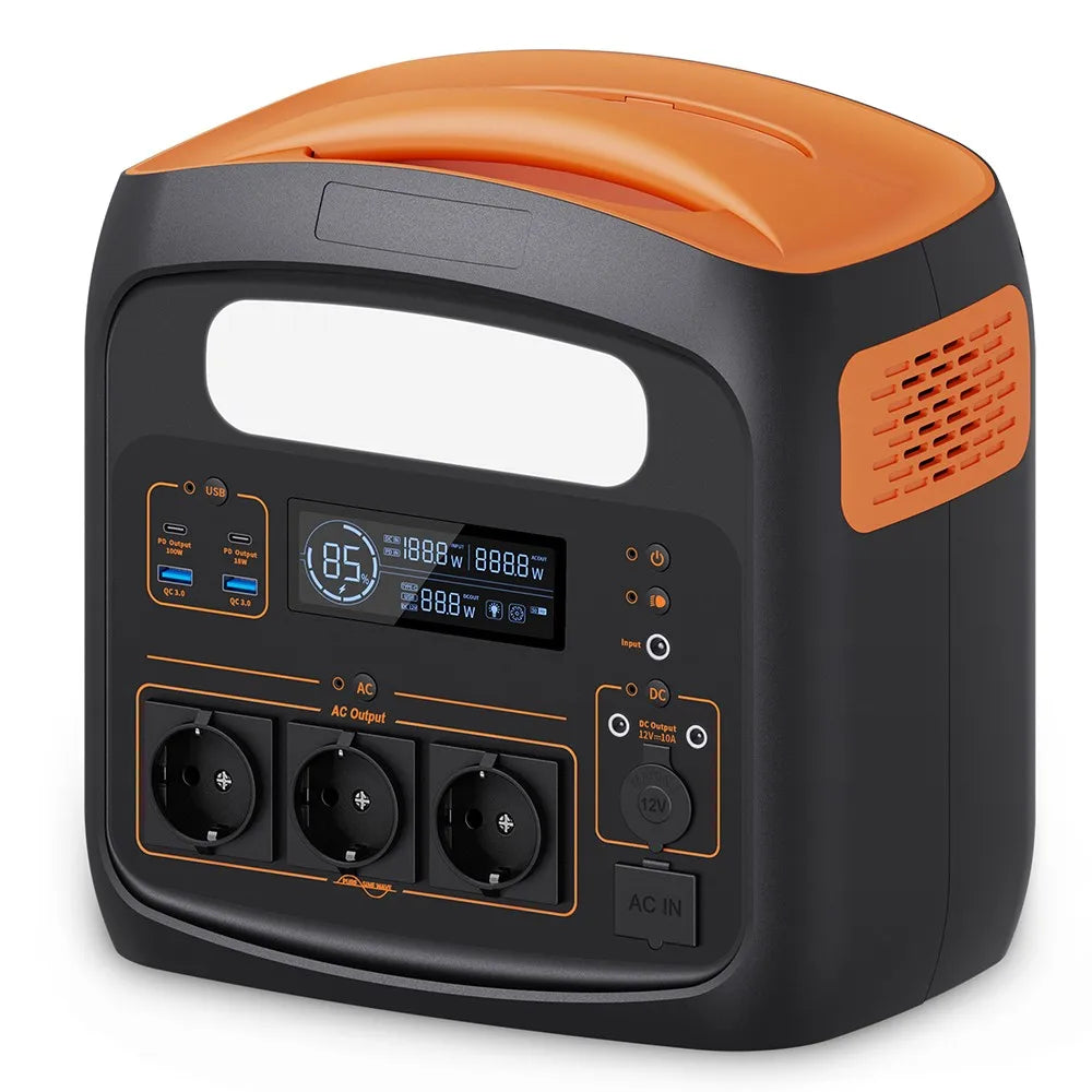 Draagbare Powerstation – Mobiele Accupack – Noodstroomvoorziening – Energiebron – 294000mAh - 1200W Continu Vermogen – Snelle Oplading