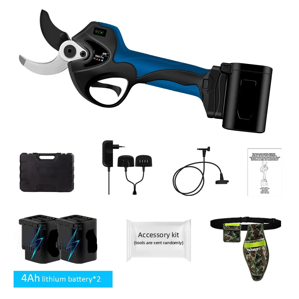 Elektrische Snoeischaar - Accu Snoeischaar - Takkenschaar - 40mm - 21V - Accu Tuingereedschap - Borstelloze Motor - Voor Bomen - Struiken en Bonsai