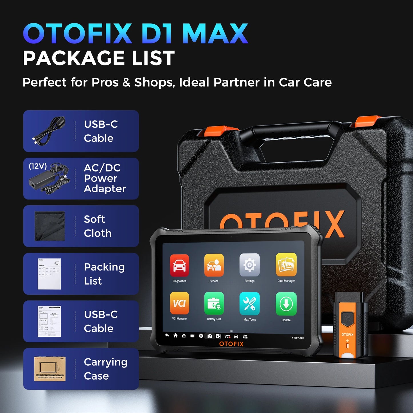 Autodiagnose Scanner – Diagnoseapparaat – Foutcode Lezer – ECU Programmer – Bi-directionele Tester – Android 11 Tablet – Snelle Octa-Core Processor