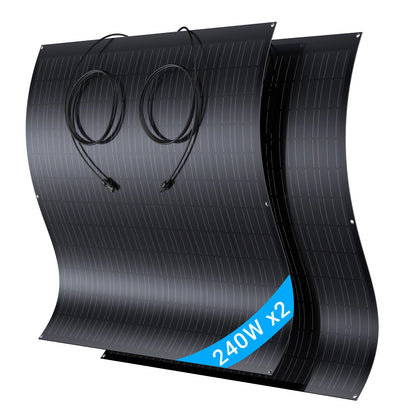 Flexibel Zonnepanelen Set 480W – Zonnepaneel Kits – Mono Zonnepanelen – Solar Panel Kit – Balkon Zonnepanelen – Lichtgewicht & Buigbaar – IP67 Waterdicht