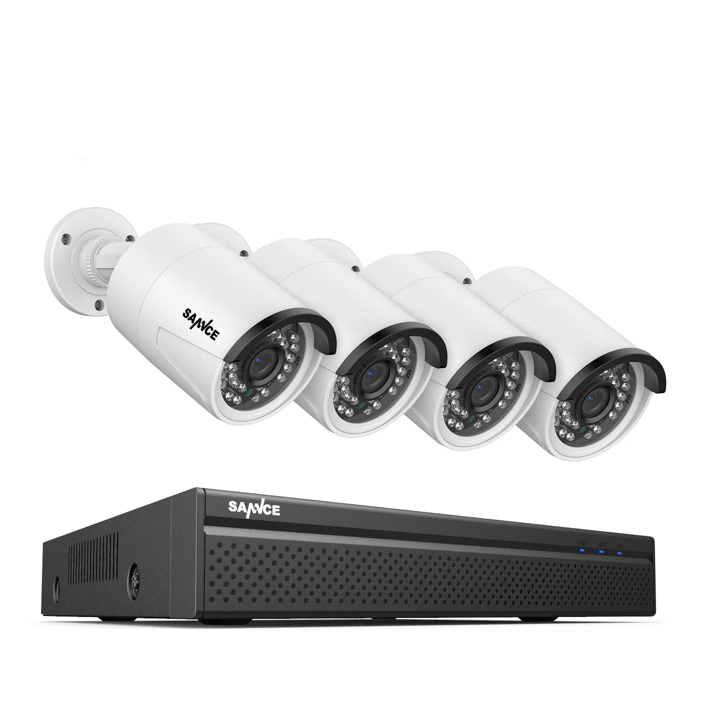 Beveiligingssysteem – CCTV Camera Set – IP Camera Bewaking – Surveillance Kit – NVR Systeem – 5MP Resolutie – PoE Plug & Play