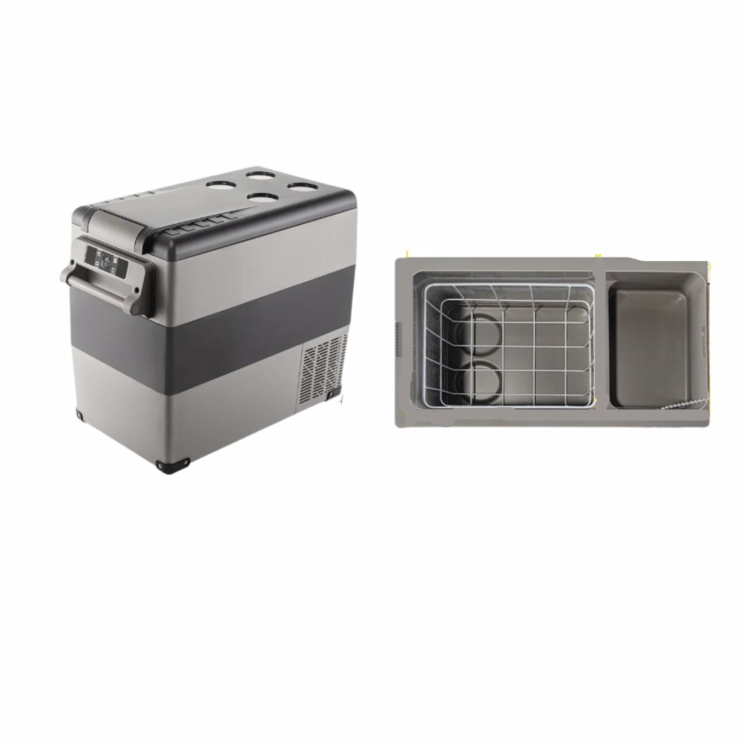 Auto Koelbox - Compressor Koelbox - Compressor Koelkast - Koelbox - met Vriezerfunctie - -20°C tot +20°C - 12V/24V & 230V AC - 55L - Voor Camping - Auto - Boot - Buitenactiviteiten