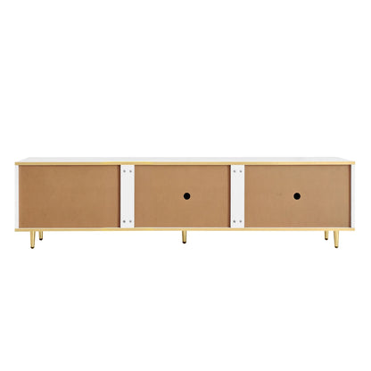 Tv-Kast – Tv-Meubel – Tv-Dressoir – Woonkamerkast – Marmeren Oppervlak – Ruime Lades