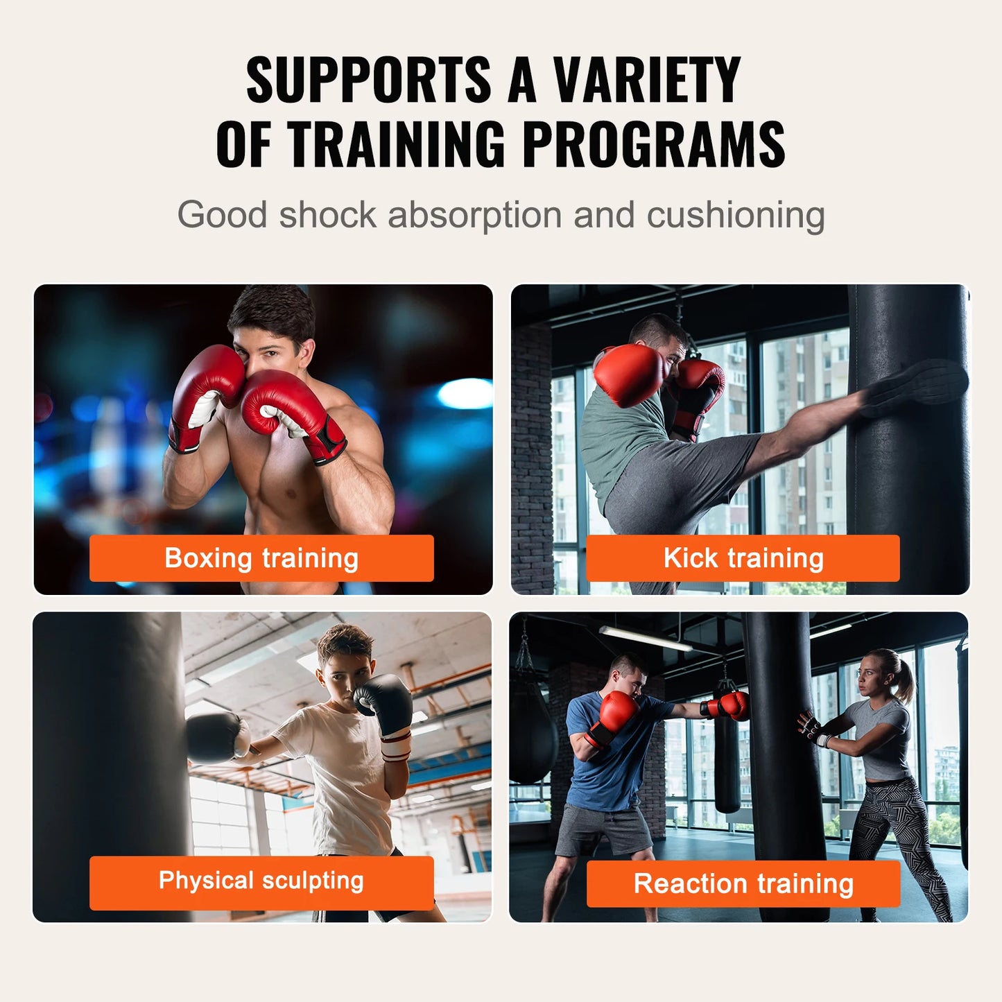 Bokszak - Hangende Bokszak voor Volwassen - Bokspaal - Opknoping - met Boksaccessoires - Duurzaam -  voor Training - MMA - Muay Thai - Fitness Beginners - Niet Ingevuld - 36 x 36 x 12 cm - Zwart
