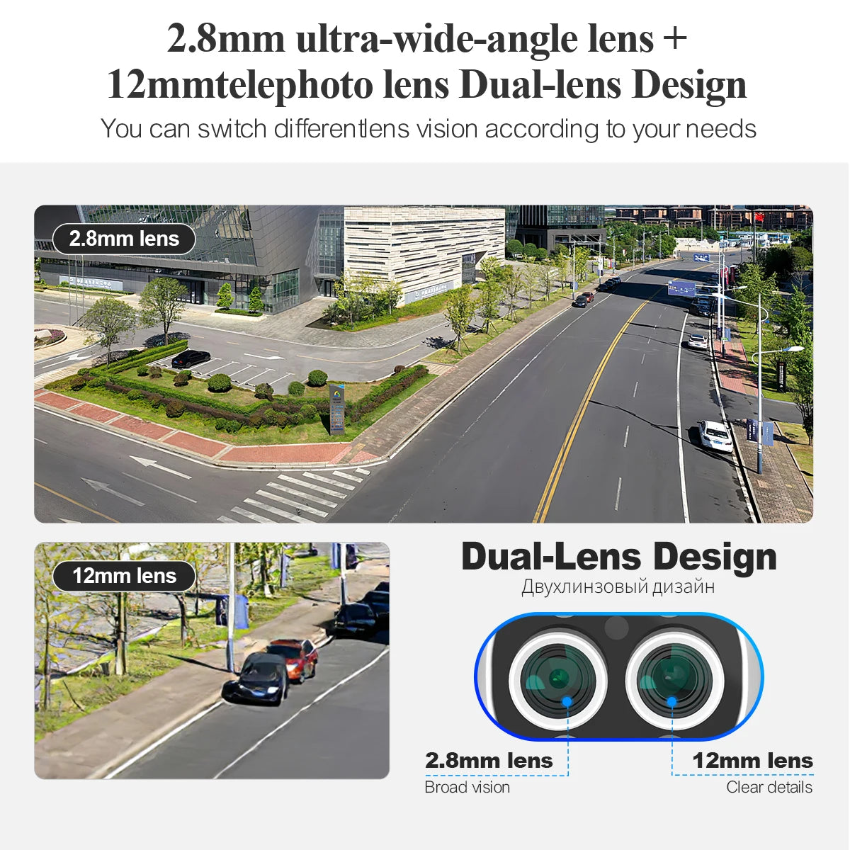 Techage 8CH Dual Lens 4MP+4MP PTZ POE Camera System 8X Mix Zoom Human Detection H.265 AI CCTV Video Security Kit Colorful Night - QUORE