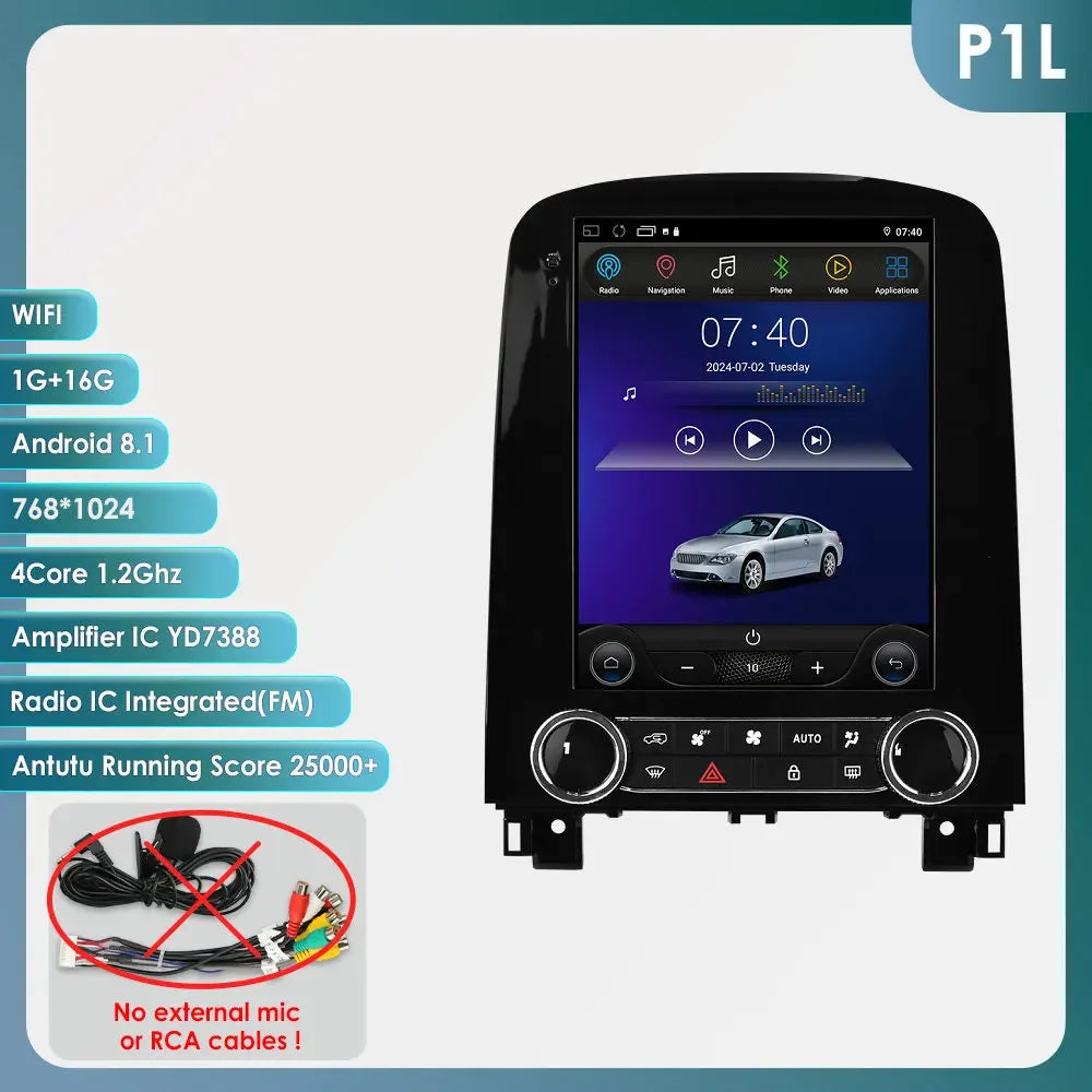 2Din Autoradio Ford Fiesta MK7 – Multimedia Speler – Navigatiesysteem – Car Stereo – Touchscreen – Android 14 OS – 9,7 Inch IPS Display – Apple CarPlay & Android Auto