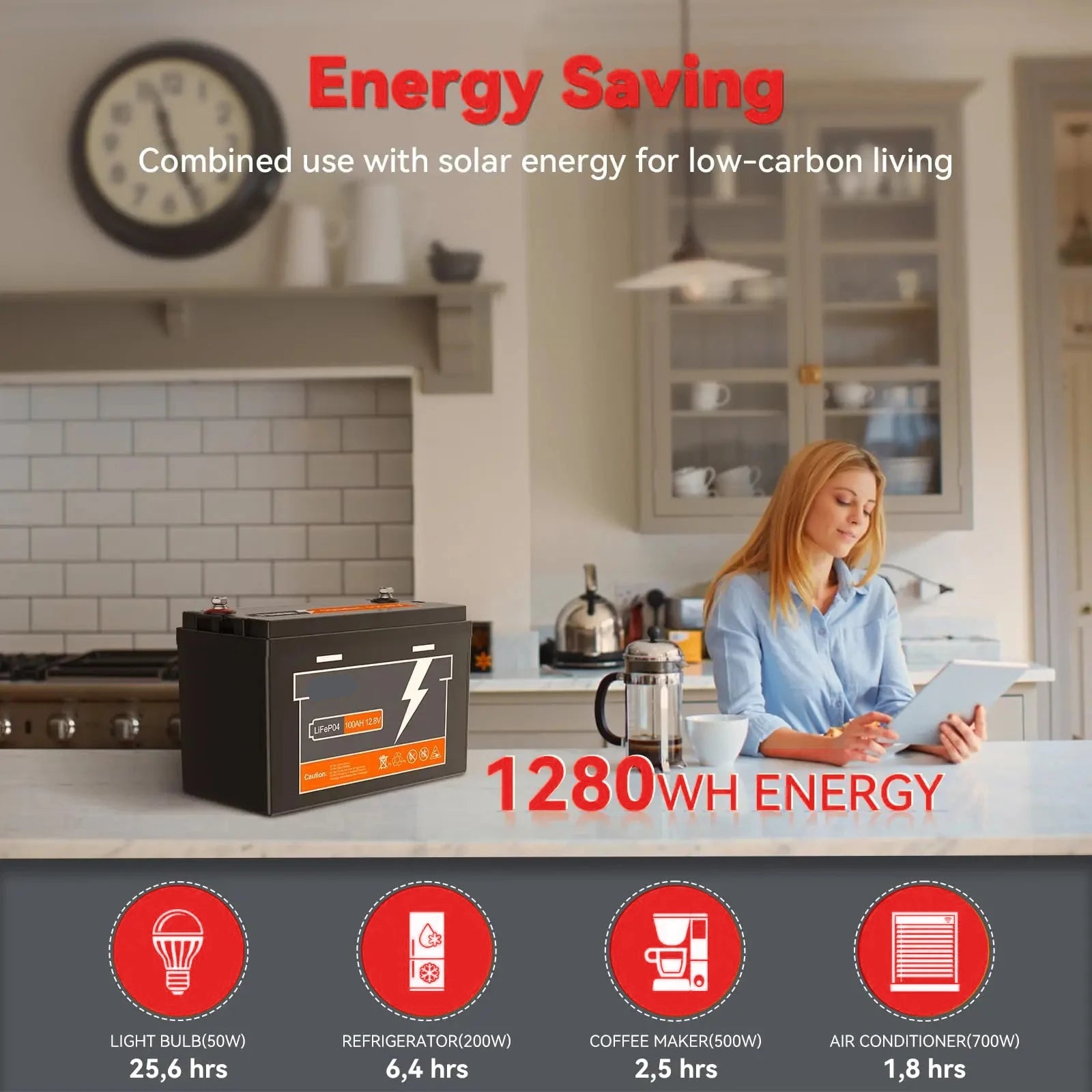 LiFePO4 Batterij – Lithium Accu – 12V Accu – 24V Batterij – 150Ah Capaciteit – BMS Veiligheid – Lichtgewicht Compact - QUORE