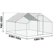 Kippenhok - Metalen Kippenhok - Kippenren - Groot - Inloop Kippenren - 4x3x2m Spire - voor Buiten Achtertuin Boerderij Pluimveehok