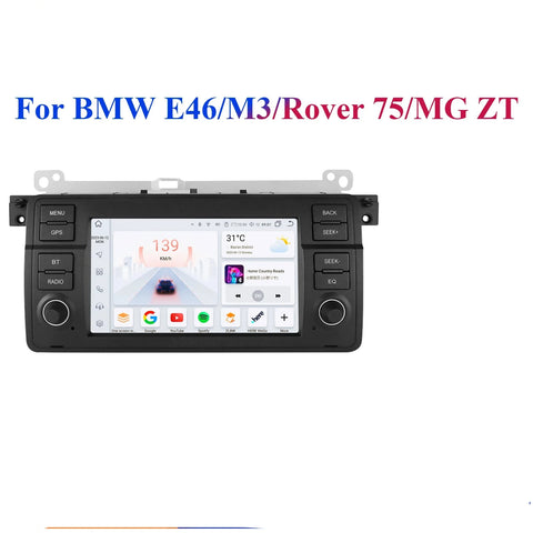 CarPlay - Multimedia Autoradio - CarPlay Scherm - Autoradio - Android Automultimedia - S6 AI - voor BMW 3-serie E46 M3 1998-2001 2002 2003 2004 2005 - AutoRadio Multimedia Videospeler