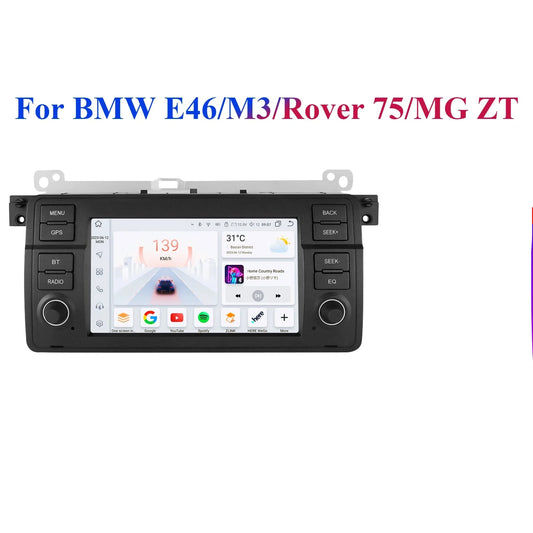 CarPlay - Multimedia Car Radio - CarPlay Screen - Car Radio - Android Car Multimedia - S4 AI - for BMW 3 Series E46 M3 1998-2001 2002 2003 2004 2005 - AutoRadio Multimedia Video Player