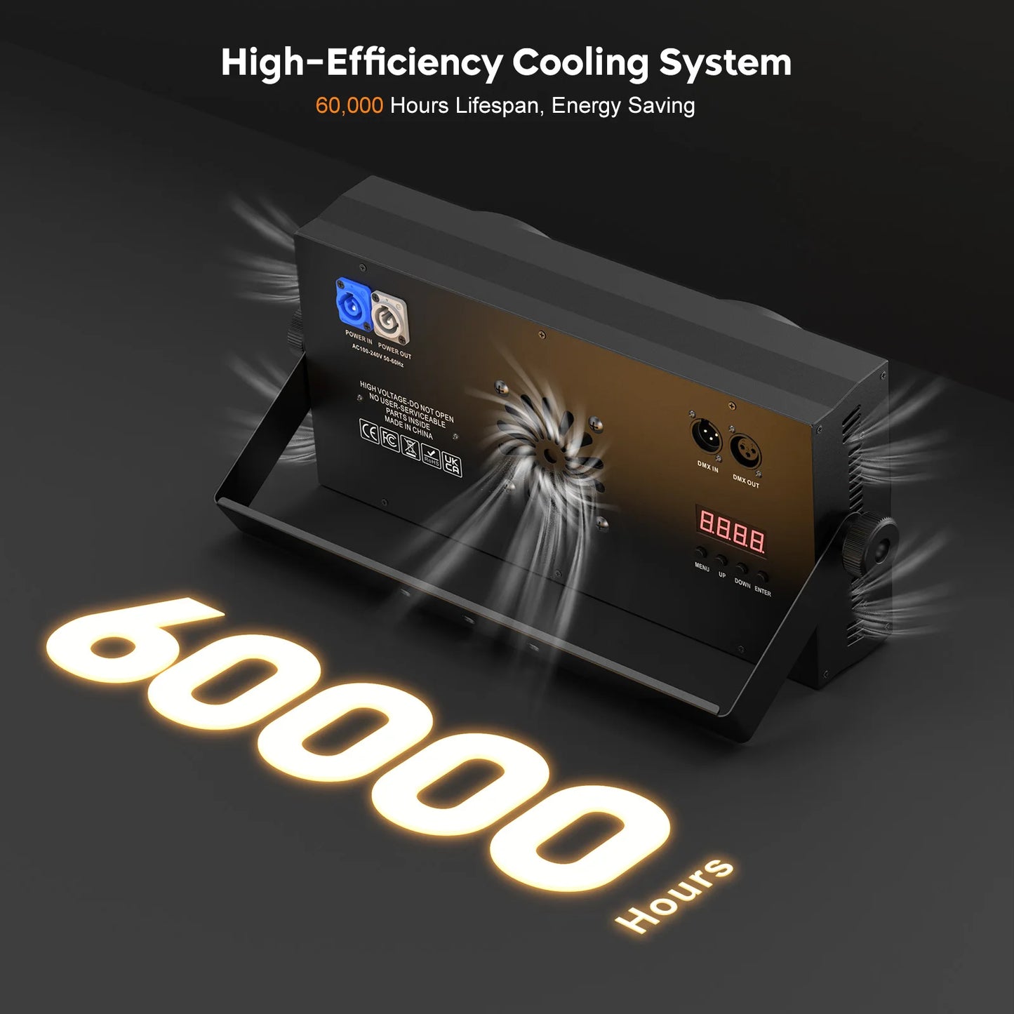 200W LED COB Audience Light – Led Podiumverlichting – DJ Licht – Stage Blinder – RGB Effect Licht – Set Van 2 Met EU Plug – 30+ Dynamische Programma’s – Professionele DMX512 Controle