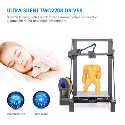3D-Printer – 3D-Printer Voor Hobbyisten – Professionele 3D-Printer – 3D-Printmachine – Groot Bouwvolume 300x300x400 Mm – Stil Met Filamentdetectie