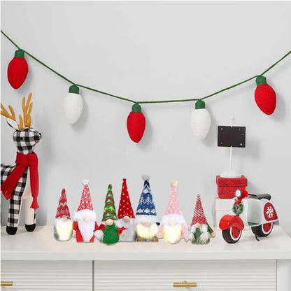 Advent Calendar - Toys - Playset - Holiday Countdown Calendar - Christmas Lighted Gnome - Glowing Gnome Dolls - Collectible Gnome Plush Dolls - 24 Days - Set A