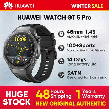 huawei watch gt5 pro smartwatch 46mm/42mm Global Version 2024 new for men women official original watchs 1.43" AMOLED NFC ECG - QUORE