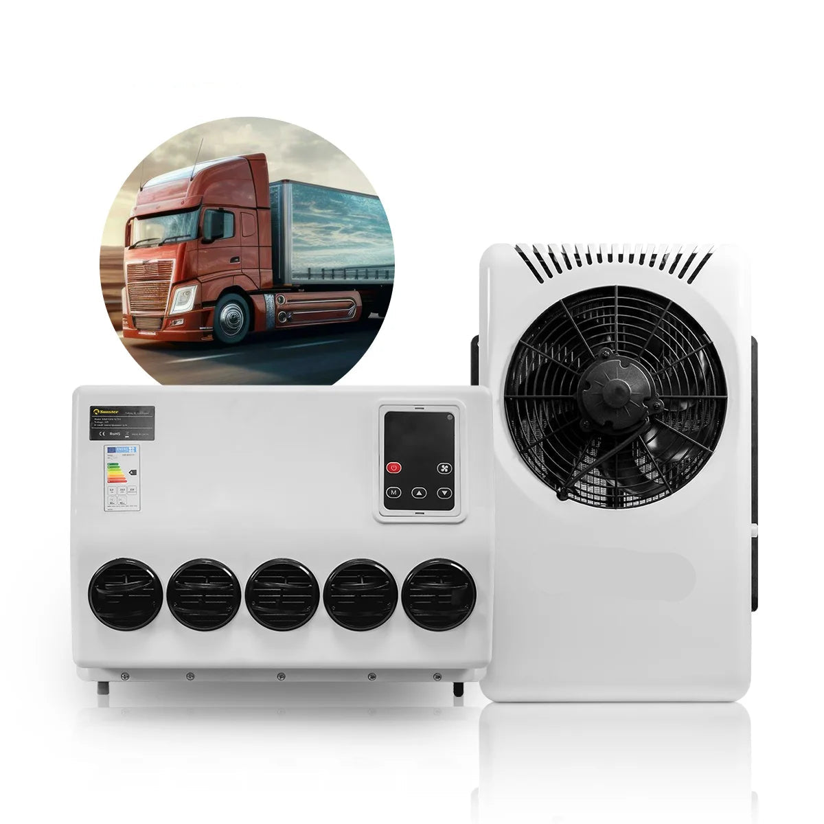 Elektrische Dakairconditioning – Dakairco – Camper Airco – Vrachtwagen Koeling – 12V Aansluiting – Stil <55 dB - QUORE