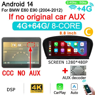 Autoradio – Multimedia Speler – Navigatiesysteem – Carplay Systeem – Android Auto – 8.8" Touchscreen – Android 14 – GPS Integratie
