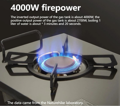 Outdoor Gasstel – Camping Gasbrander – Draagbaar Kooktoestel – Inklapbaar Gasfornuis – 4000W Vermogen – Roestvrij Staal