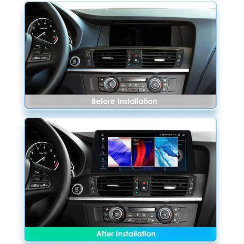 CarPlay - Multimedia Autoradio - Car CarPlay Scherm - Autoradio - Android Automultimedia - 4G - 10,33" - voor BMW X3 F25 CIC NBT voor BMW X4 F26 NBT - GPS - 2 Din - Stereo DSP - (4W) 4G-32G NBT