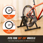 Fietstrainer - Bike Trainer Stand - Hometrainer - Indoor Bike Trainer - High Performance Rolling Bench Bike - Magnetische Motor Met - Fluid Stationaire Bike Stand - Fluid Vliegwiel Draagbare Fietsenstandaard