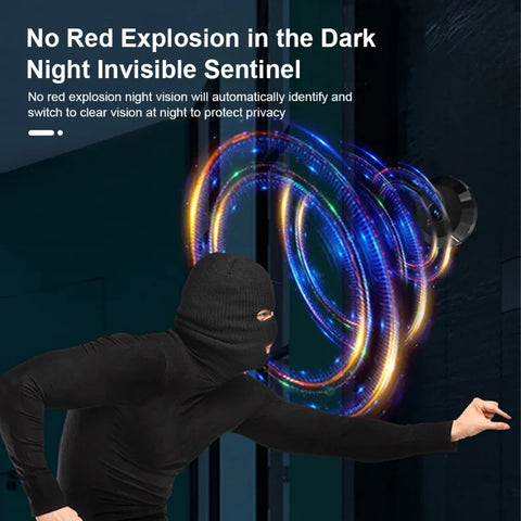 Digitale Deurspion - Slimme Draadloze Video Deurbel met camera - Inclusief draadloze gong en 32GB SD-Kaart - 1080P Full HD - Wifi deurbel - Geen betaald abonnement nodig - QUORE