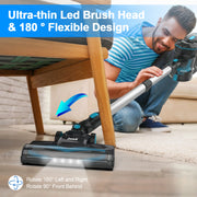 Cordless Stick Vacuum Cleaner - Stick Vacuum Cleaner - Vacuum Cleaner - Cordless Stick Vacuum Cleaner - Powerful Suction - 20KPa - 6-in-1 Stick Vacuum Cleaner - 145W - Blue