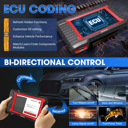 OBD2 Scanner – Auto Uitleesapparaat – Diagnoseapparaat – Codelezer – Uitleesapparatuur – 7 Inch Touchscreen – 31 Resetfuncties