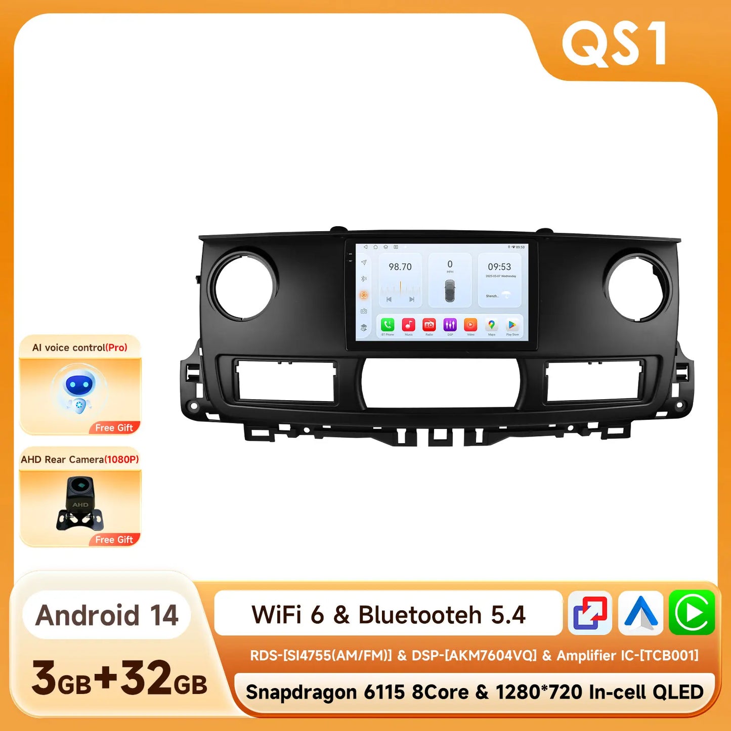 Hizpo Snapdragon Carplay Ai Systems Android Car Radio for Renault Master 2003 - 2011 Multimedia Video Player Gps Autoradio Rds