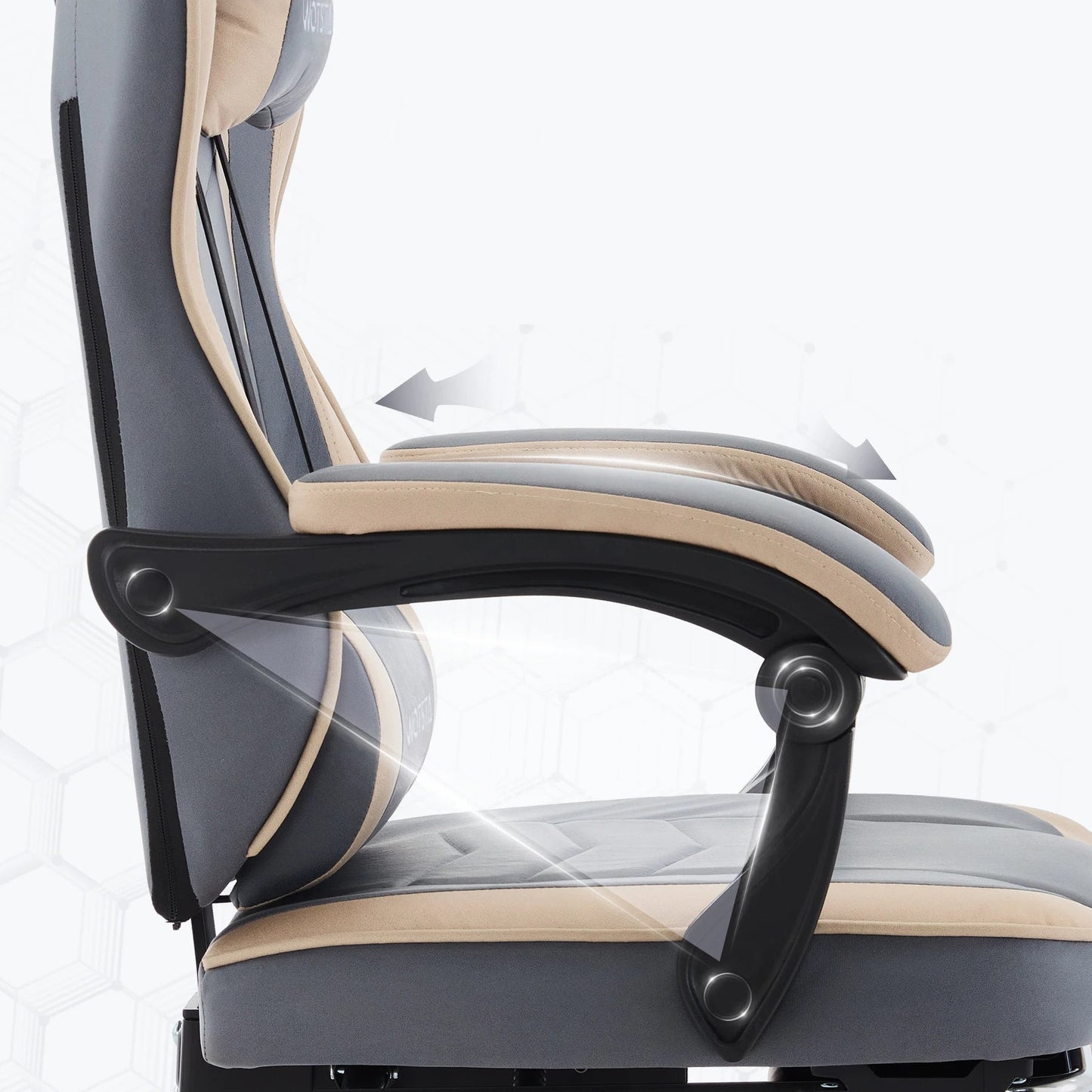 Gaming Stoel - Gamestoel - Bureaustoel - Computerstoel - Ergonomische Gaming Chair -PU Lederen Bureaustoelen met Hoofdsteun & Lendensteun - voor Thuiswerk of Gamen - Zwart - QUORE