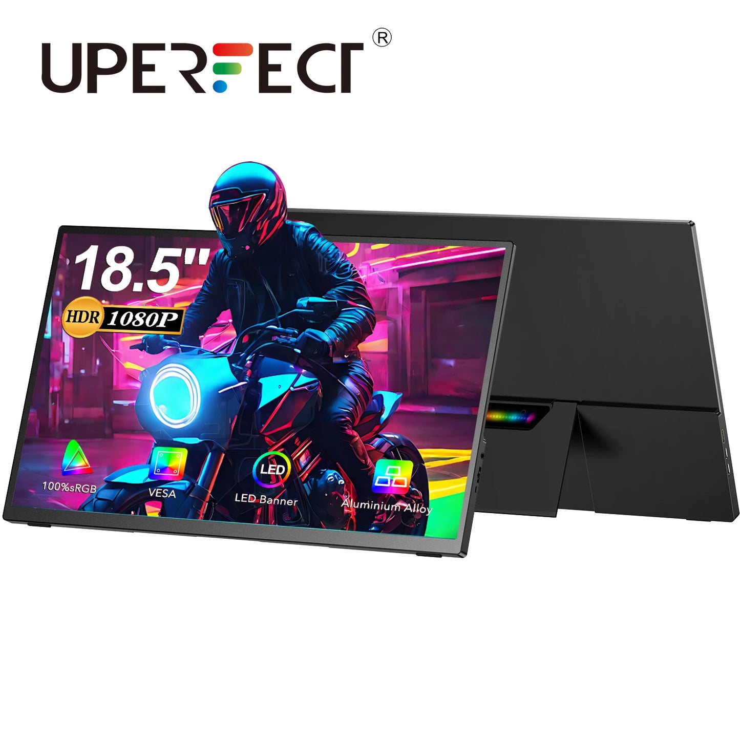 Gamingmonitor – gaming scherm – portable monitor – usb-c monitor – hdmi monitor – 18,5 Inch IPS Display – 120Hz Verversingssnelheid