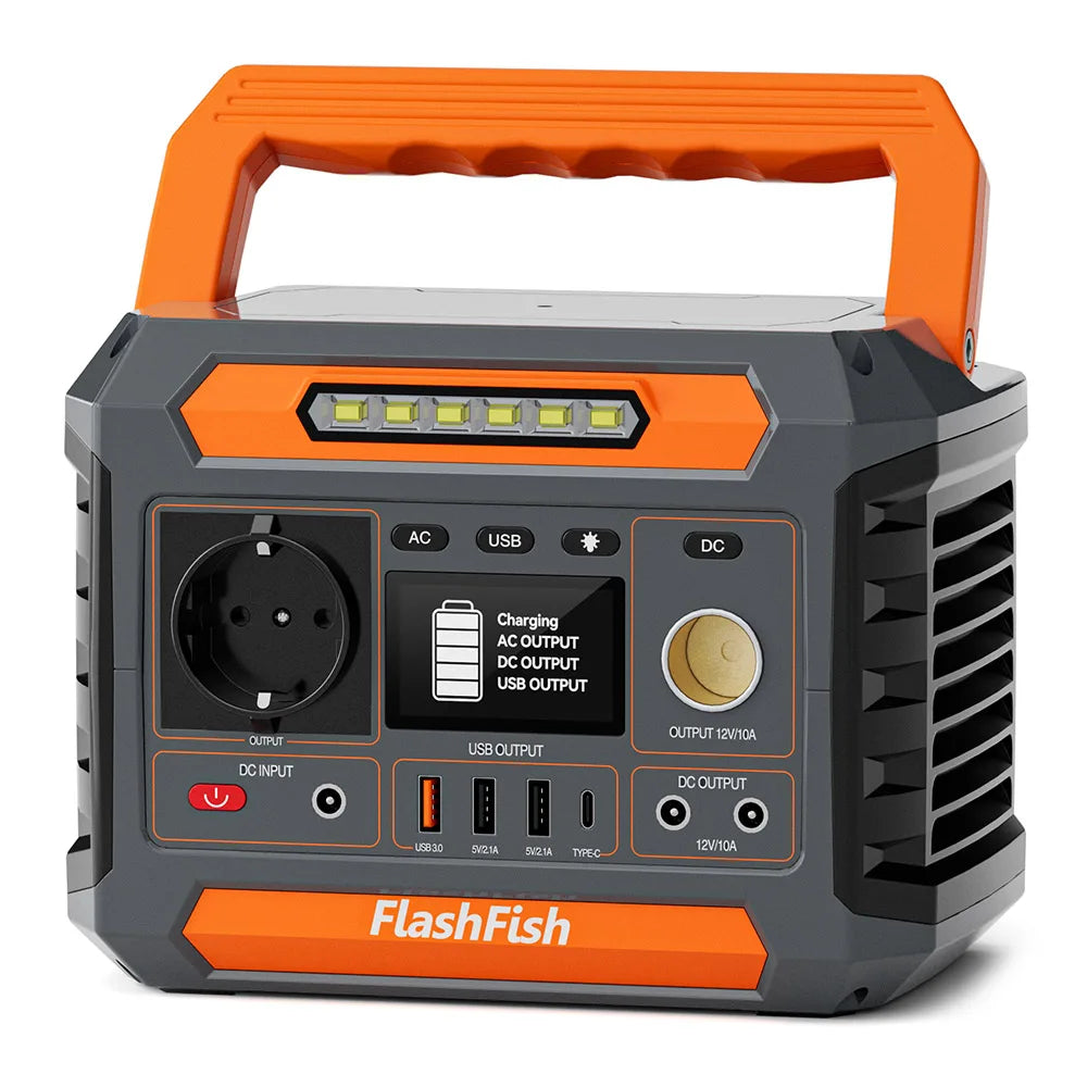 Draagbare Power Station – Mobiele Accupack – Noodstroomvoorziening – Outdoor Generator – Zakelijke Stroomvoorziening – 288,6Wh Capaciteit – 260W Pure Sinusgolf AC-uitgang