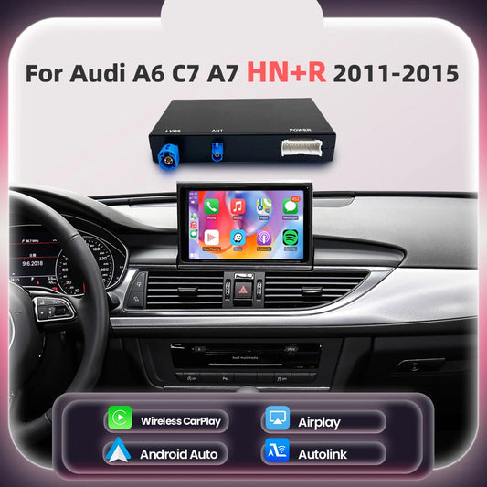 Draadloze CarPlay Interface – Android Auto Adapter – Smartphone Connectie Module – Infotainment Upgrade – HNR Variant – Compatibel Audi A6 A7 2011-2015 – Bluetooth Integratie – Mirror Link Ondersteuning