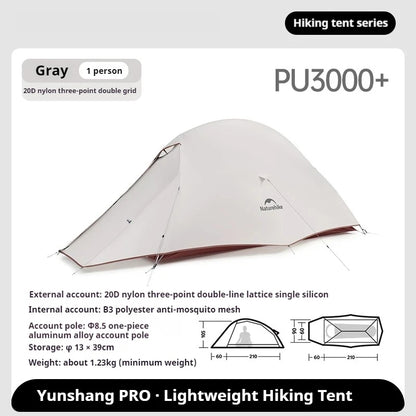 1-Persoons Tent – Trekkingtent – Kampeertent – Lichtgewicht Tent – Outdoor Tent – Waterdicht 20D Nylon – Compact Opvouwbaar