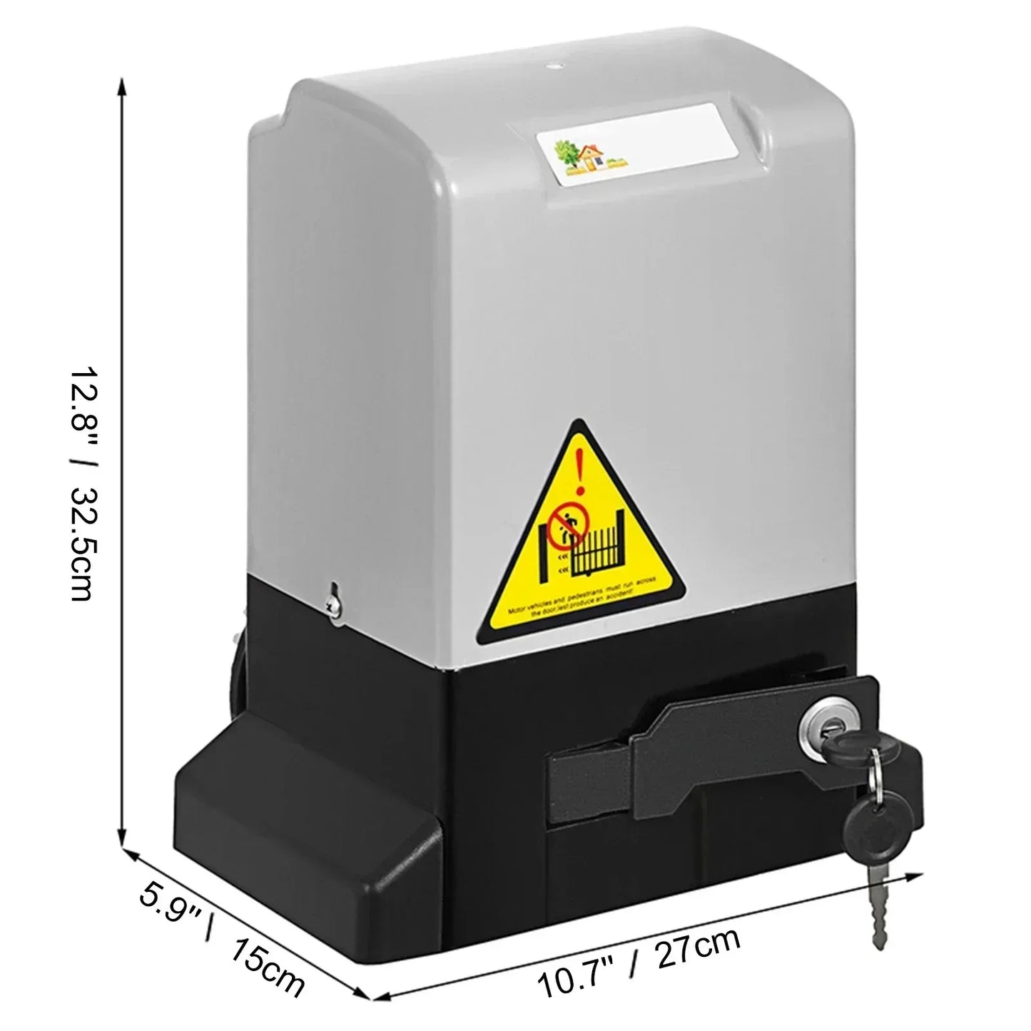 Automatische Schuifpoortopener – Poortopener – Schuifpoortaandrijving – Elektrische Poortbediening – 600 Kg Draaggewicht – 13 Meter Per Minuut – Weerbestendig - QUORE